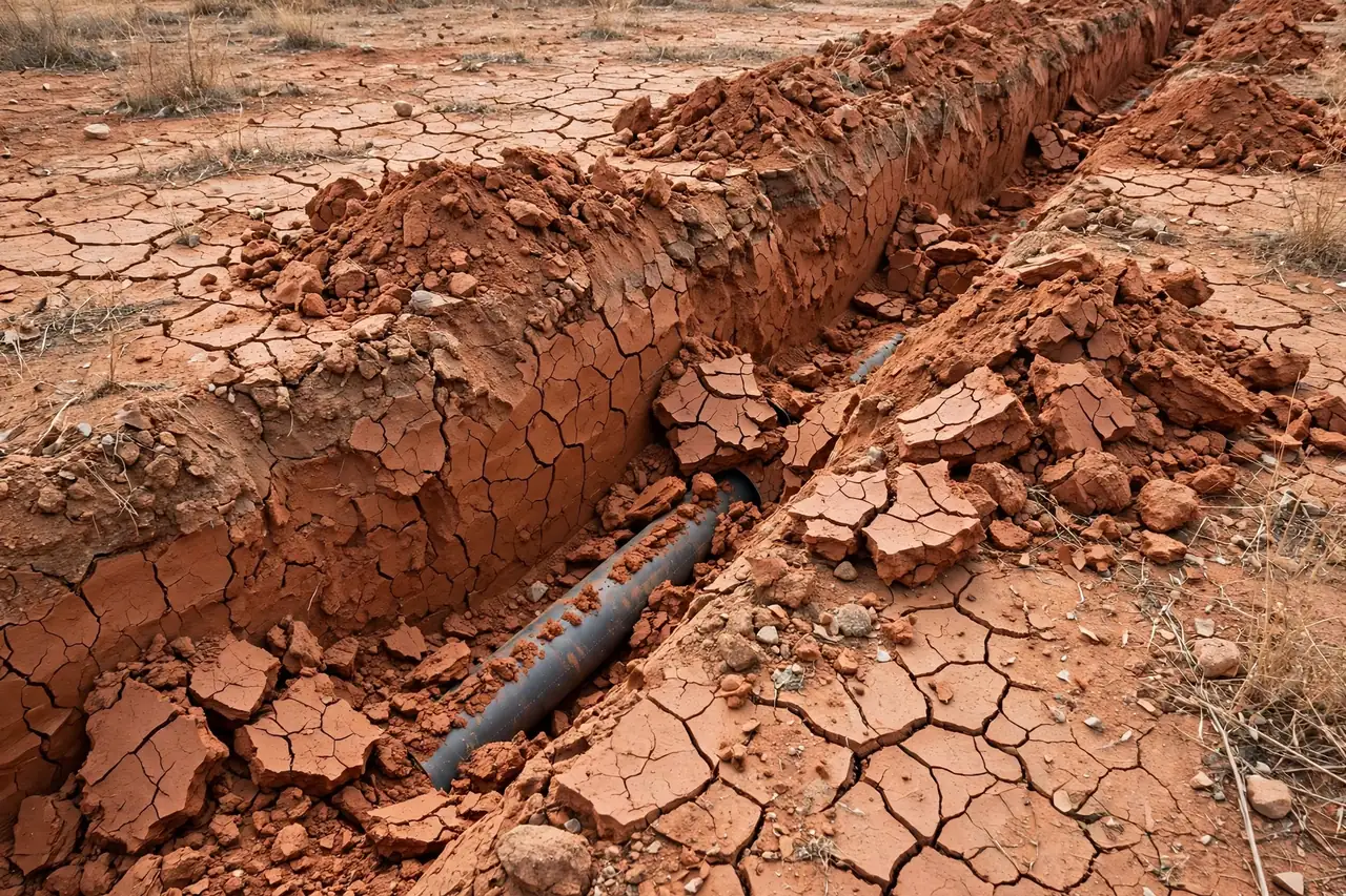 Red Clay Movement Under Buried Laterals